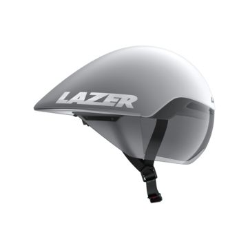 LAZER Unisex Road Volante KinetiCore Tri Helm matte white silver