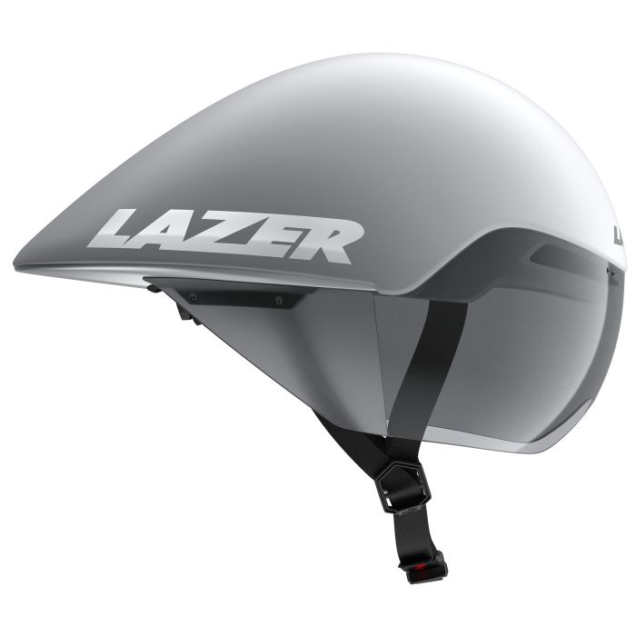 LAZER Unisex Road Volante KinetiCore Tri Helm matte white silver main product photo