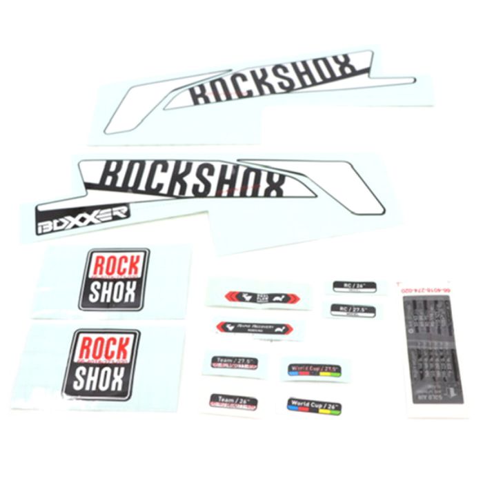 ROCK SHOX Fork Decal Kit, Boxxer 26/27.5 white for black main product photo